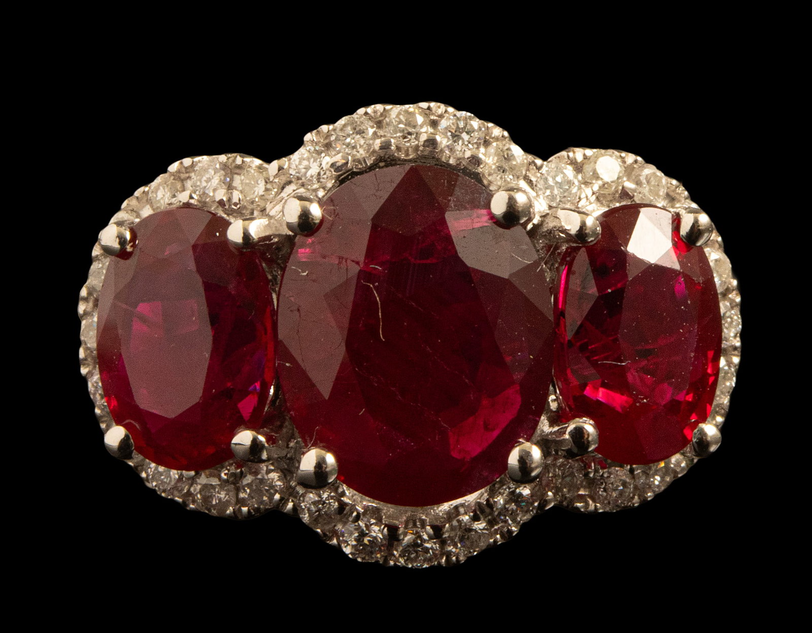 Gold Ruby Diamond Ring - 2