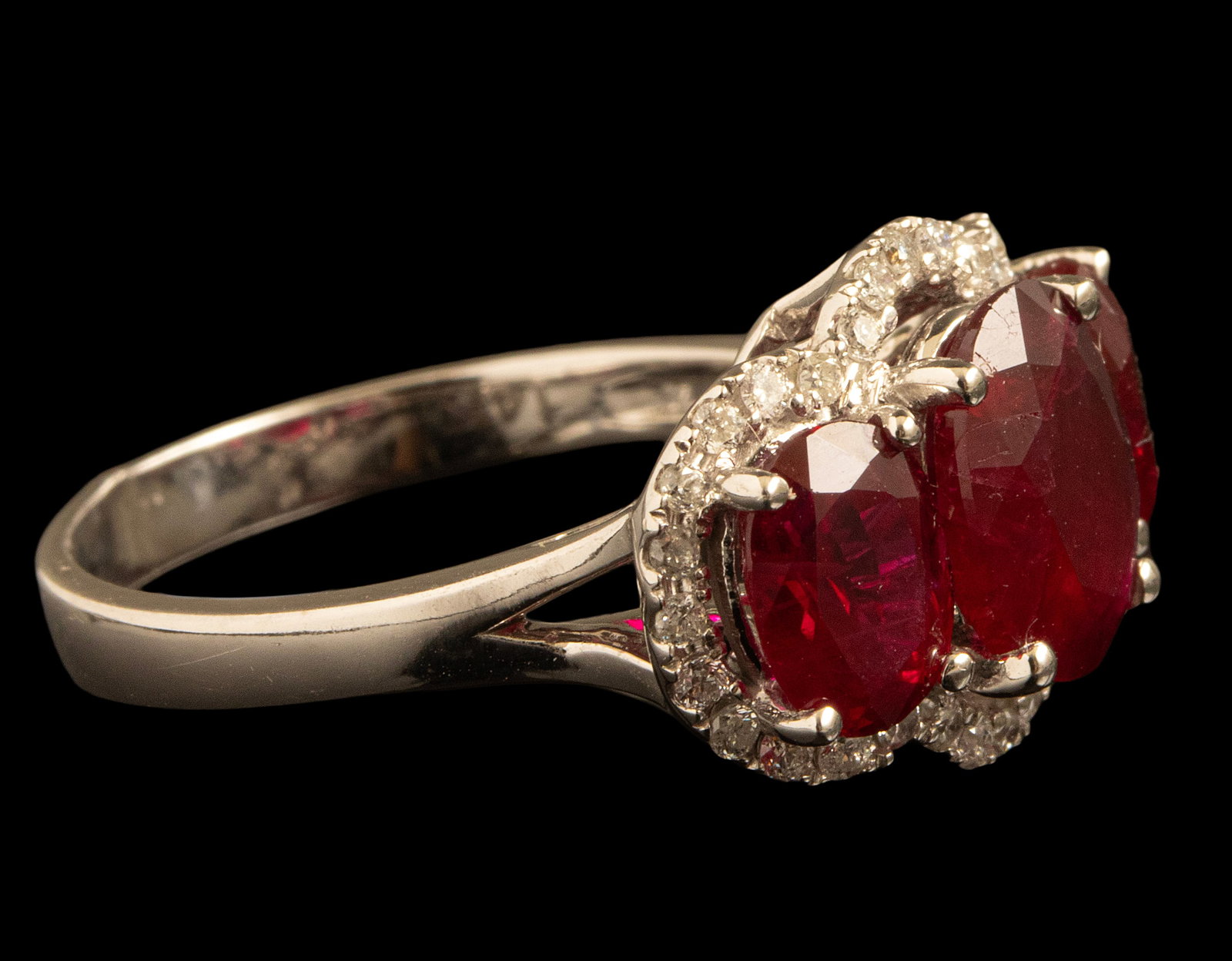 Gold Ruby Diamond Ring - 3