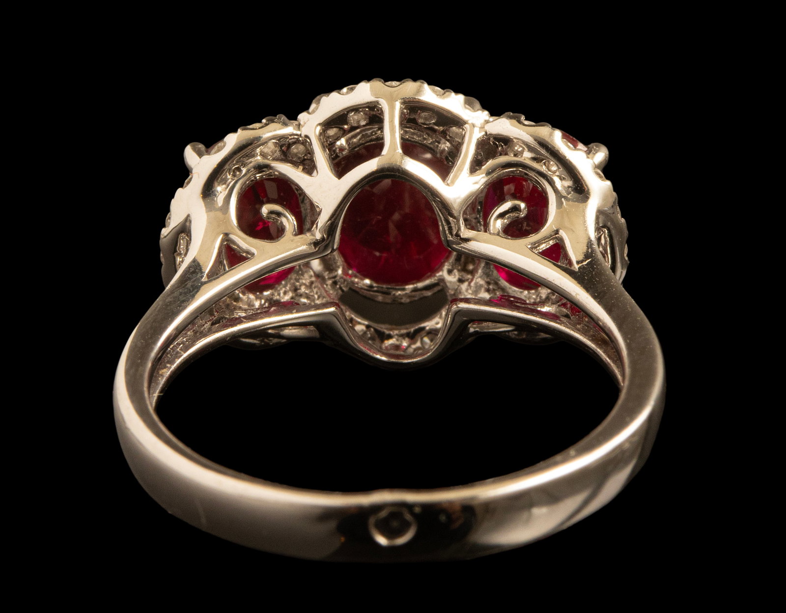 Gold Ruby Diamond Ring - 4