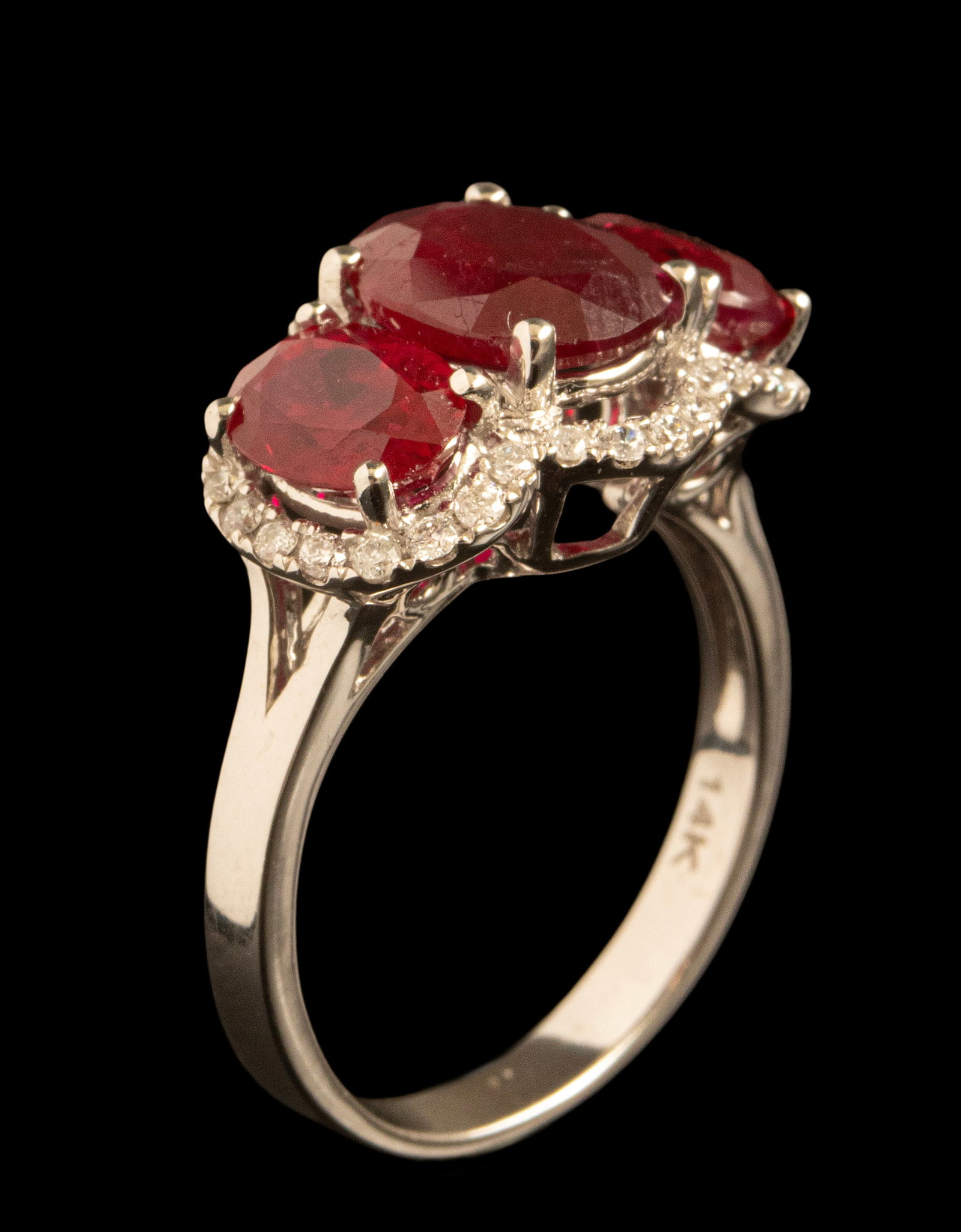 Gold Ruby Diamond Ring - 5