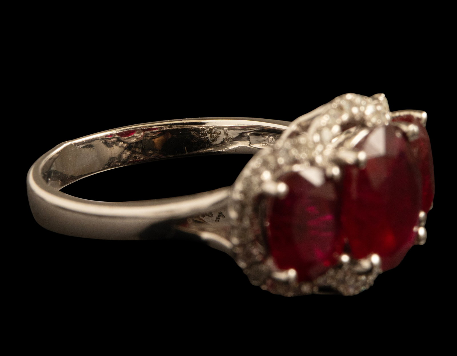 Gold Ruby Diamond Ring - 6
