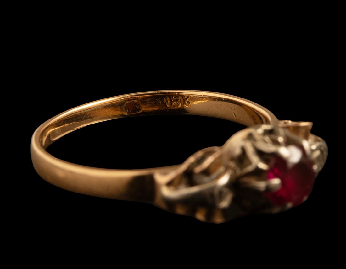 Gold Ruby Ring - 5