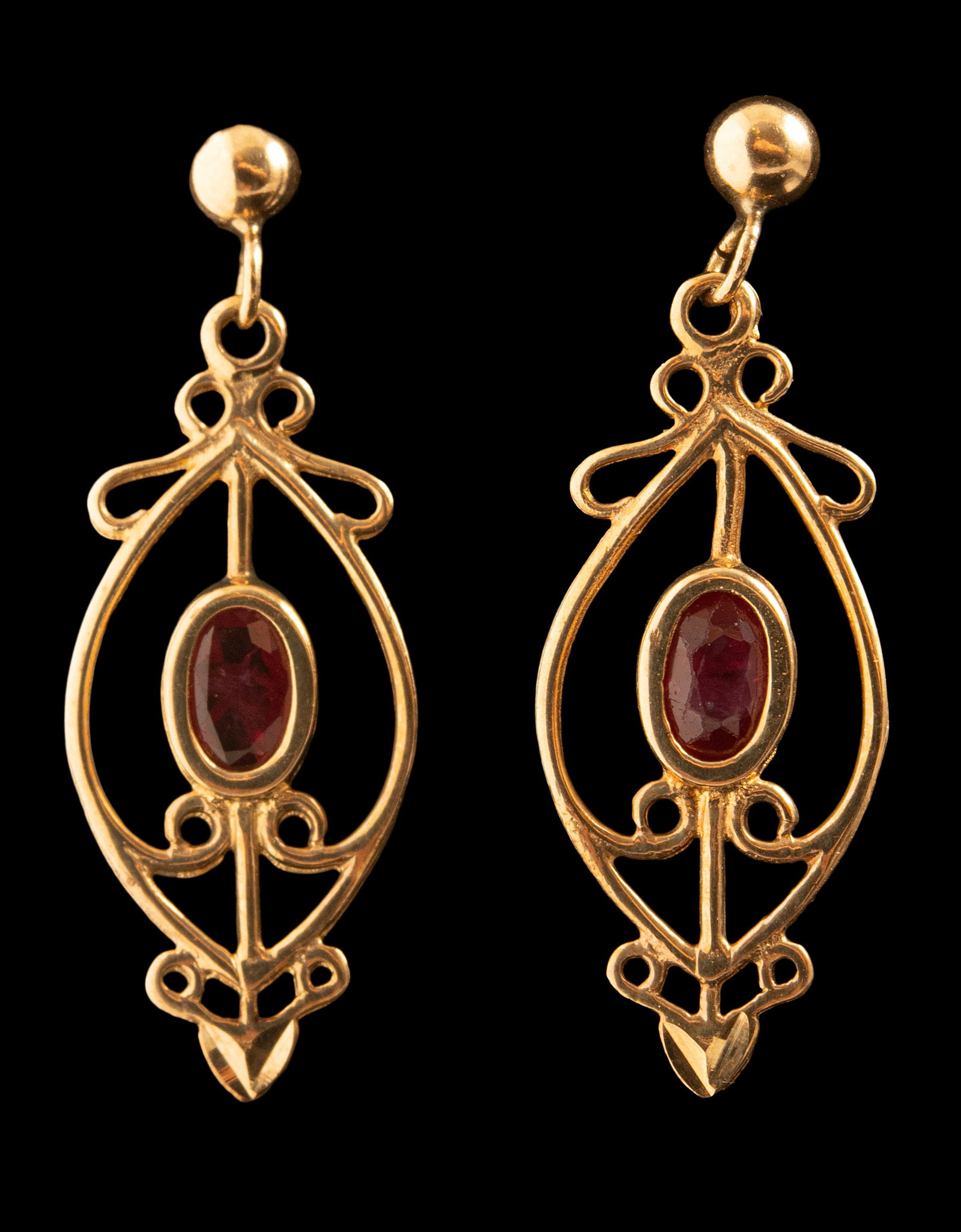 Gold Spinel Earrings (1 of 2)