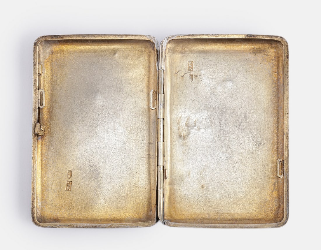 Russian Silver Cigarette Case - 3