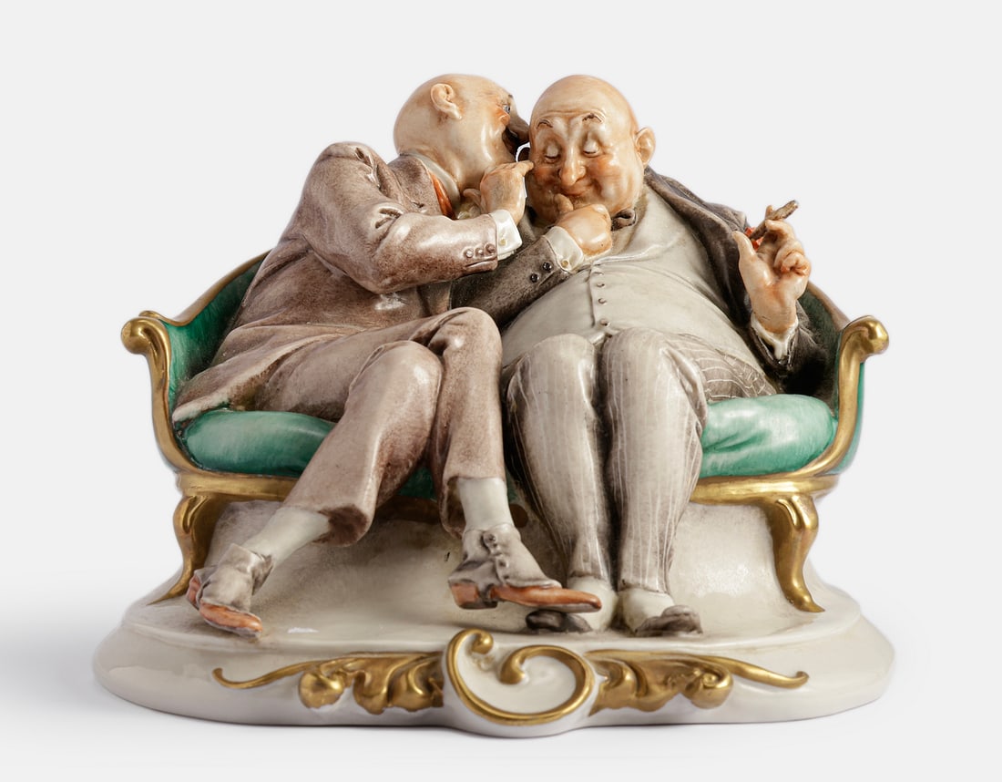 Italian Porcelain Figurine, Jewish Men (1 of 4)