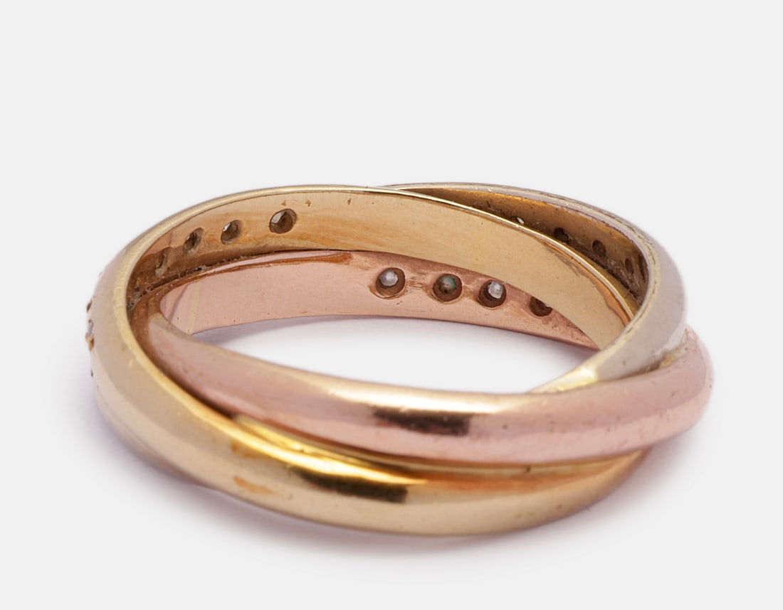 Gold Diamond Ring - 4