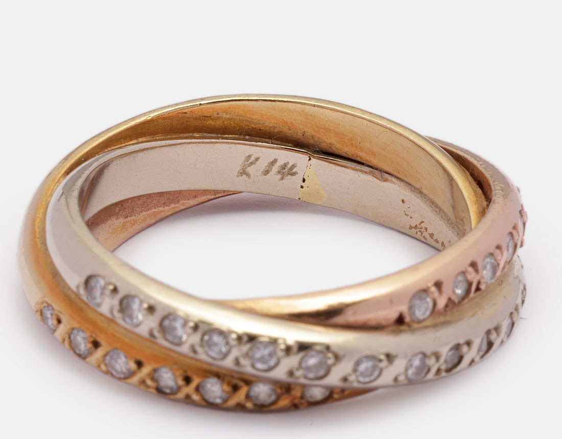 Gold Diamond Ring - 5