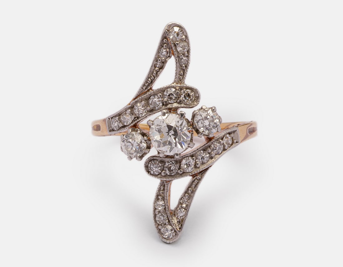 Gold Diamond Ring - 2