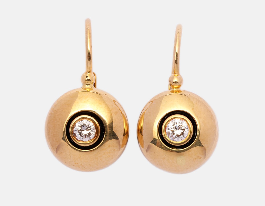 Gold & Diamond Earrings (1 of 4)