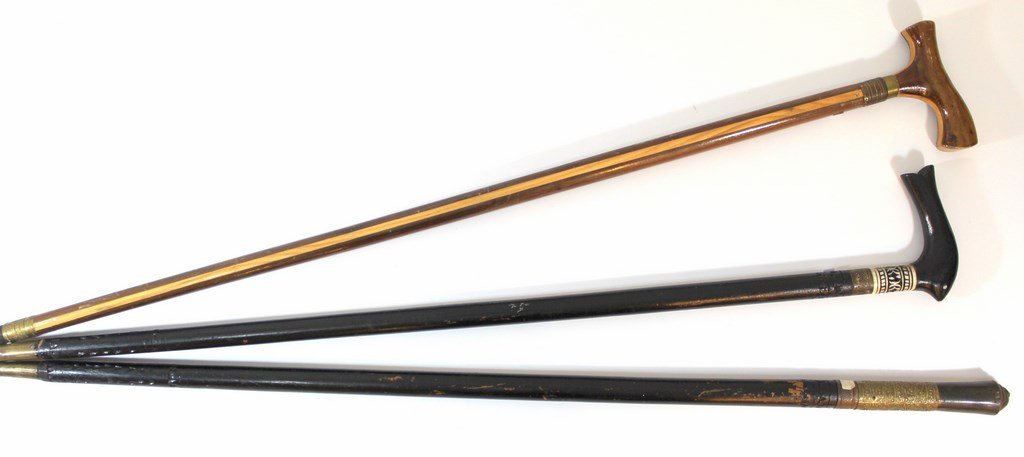 Lot of three wooden canes (1 of 3)