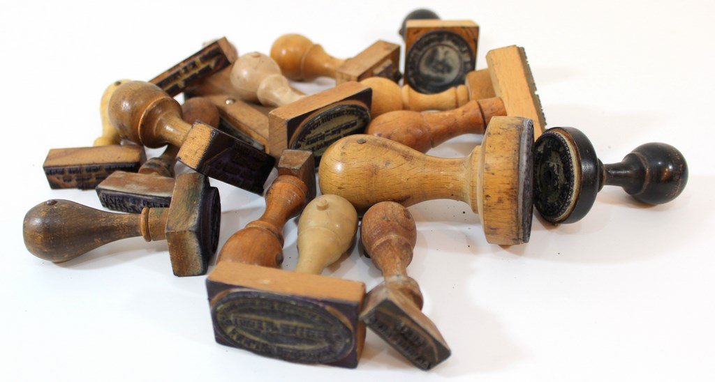 Lot of rubber stamps - Jewish religious institutions (1 of 2)