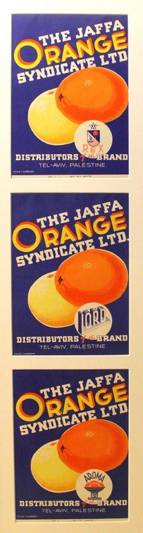 Three posters advertising Jaffa oranges (1 of 2)