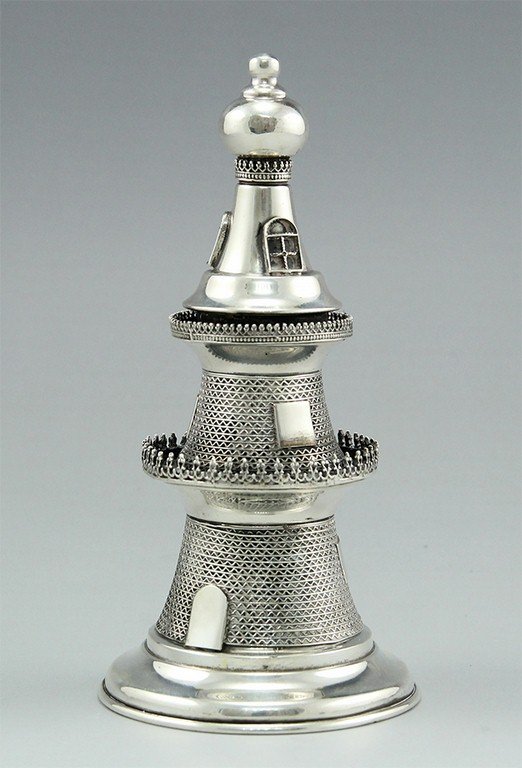 Silver spice tower (for Besamim) (1 of 2)