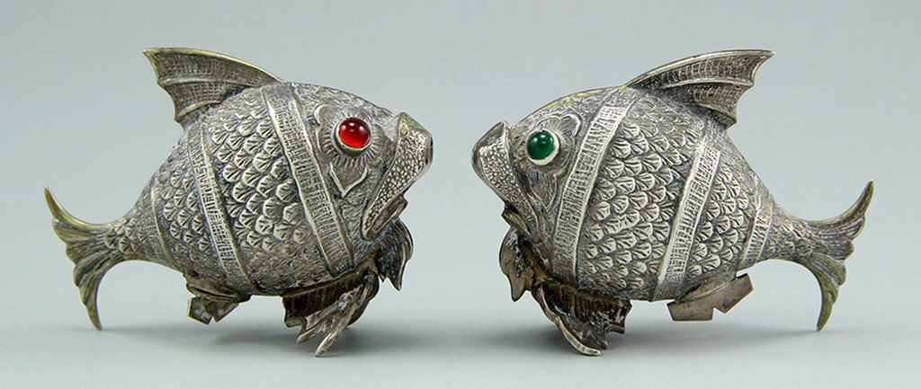 Pair of silver spice holders (for Besamim) (1 of 1)