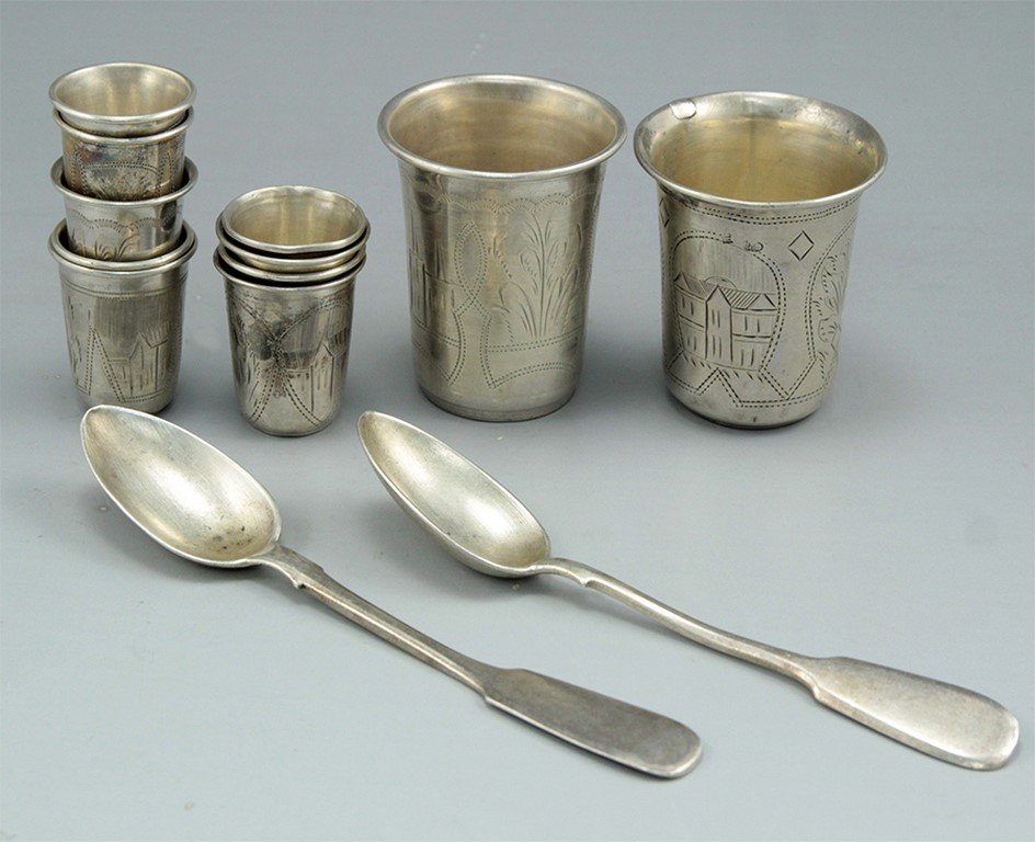 Lot of Russian silver items (1 of 2)
