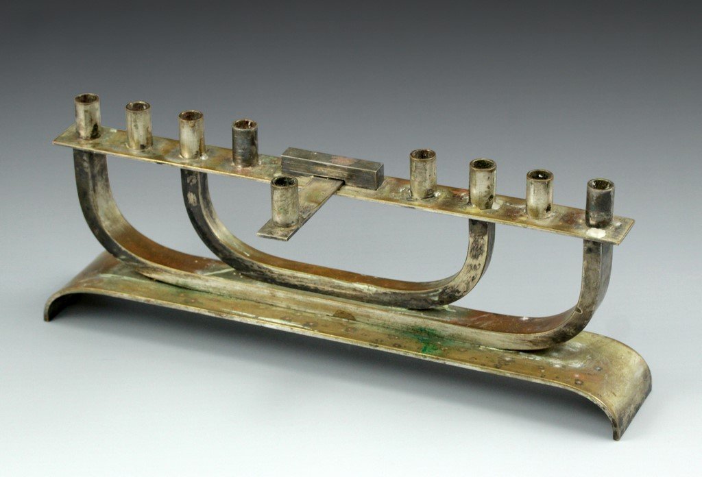 An Art-deco Hanukkah menorah by Yakobson (1 of 2)