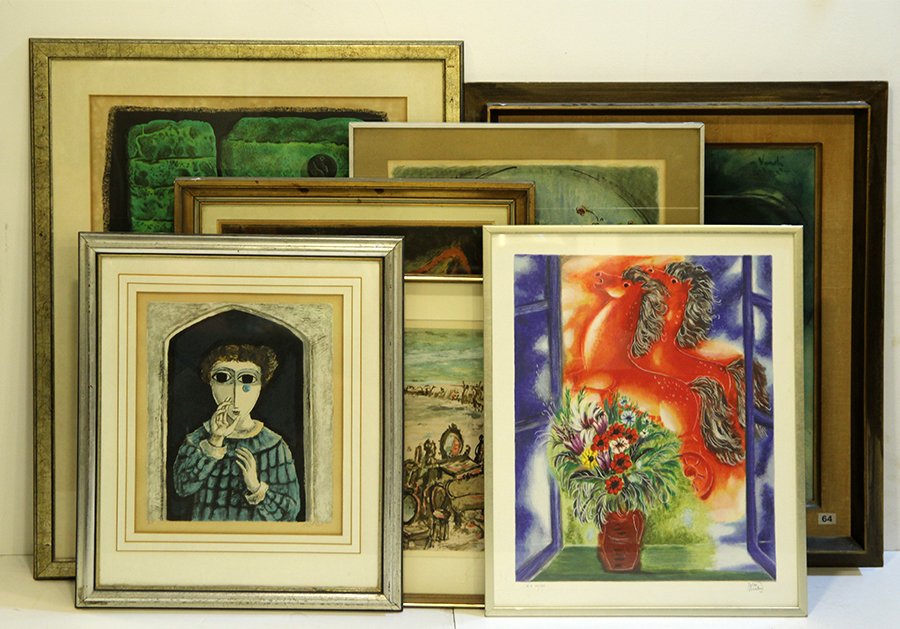 Lot six lithographs (1 of 1)