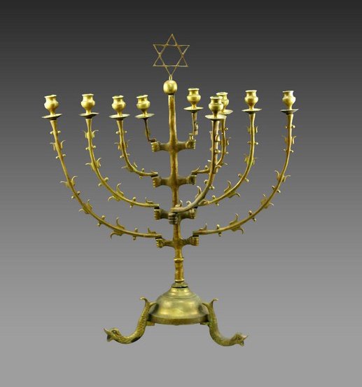 Dutch Hanukkah menorah (1 of 2)