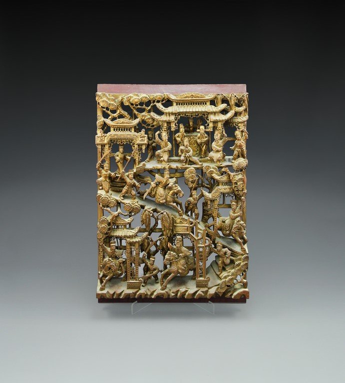 Hand-Carved Chinese Wooden Decoration (1 of 3)