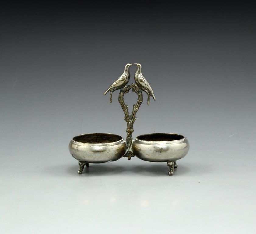 Silver Plated Varsovian Salt Cellar (1 of 2)