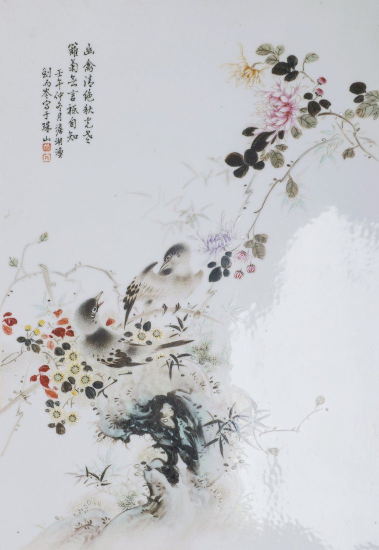 Birds and Flowers Porcelain Painting (1 of 5)