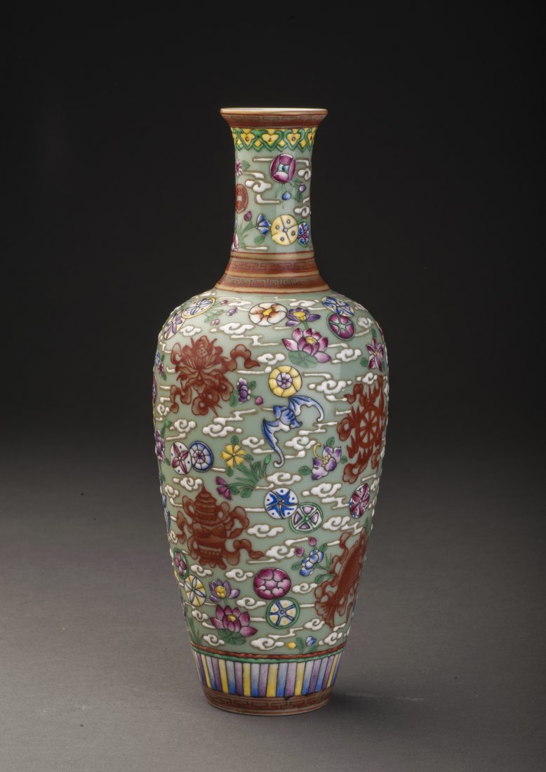 Treasures and Lotus Porcelain Vase (1 of 10)