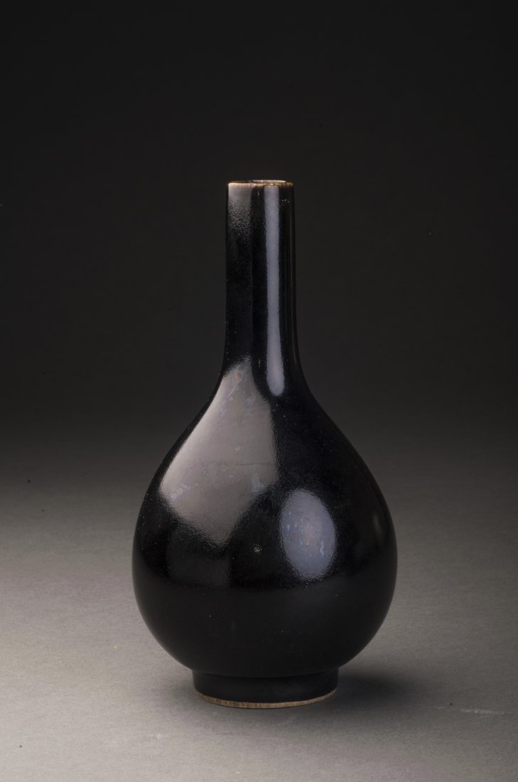 Black Glazed Porcelain Vase (1 of 5)