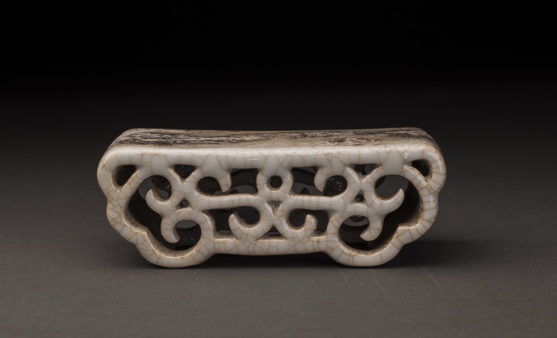 Bluish-white Glazed Porcelain Paperweight (1 of 6)