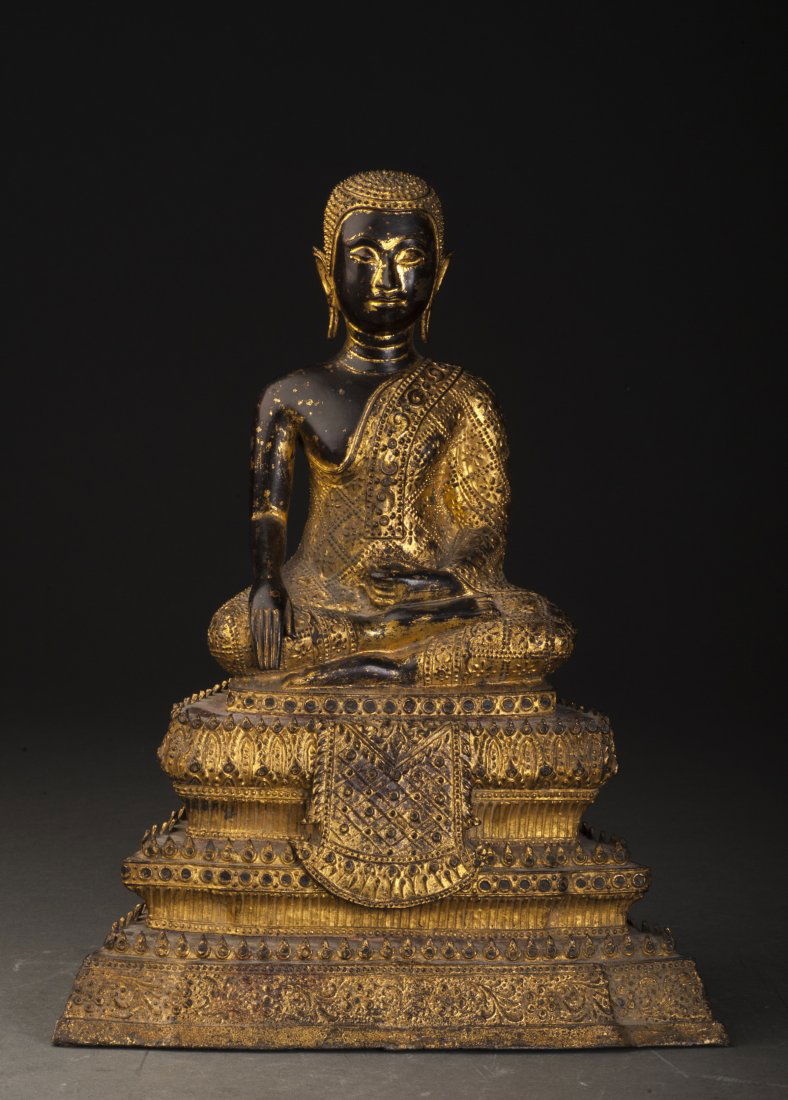 Gilt Buddha Statue, 18C (1 of 10)