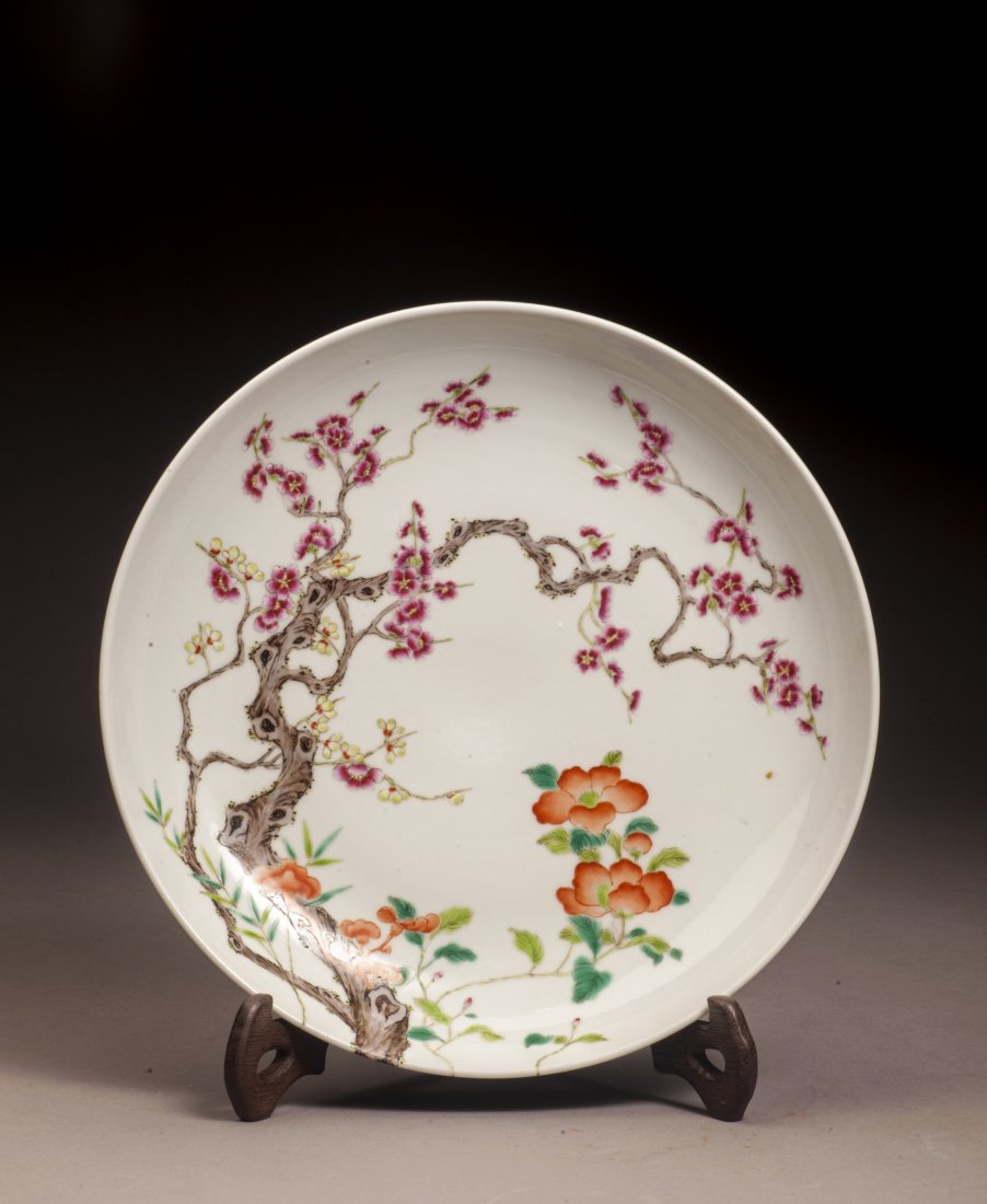 Multi-color Flowers Porcelain Charger (1 of 7)