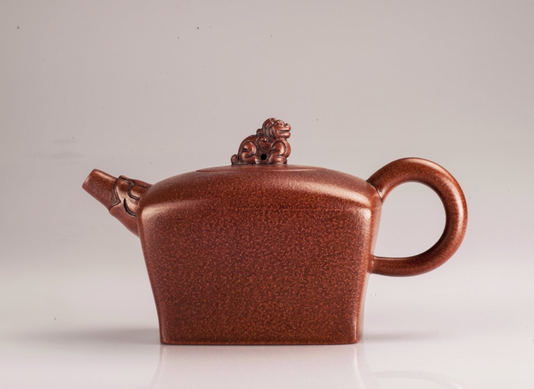 Dark-red Enameled Teapot (1 of 7)