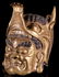 A Chinese Gilt Bronze Buddha Head - 7