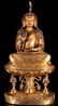 A Large Chinese Gilt Bronze Buddha