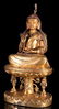 A Large Chinese Gilt Bronze Buddha - 2