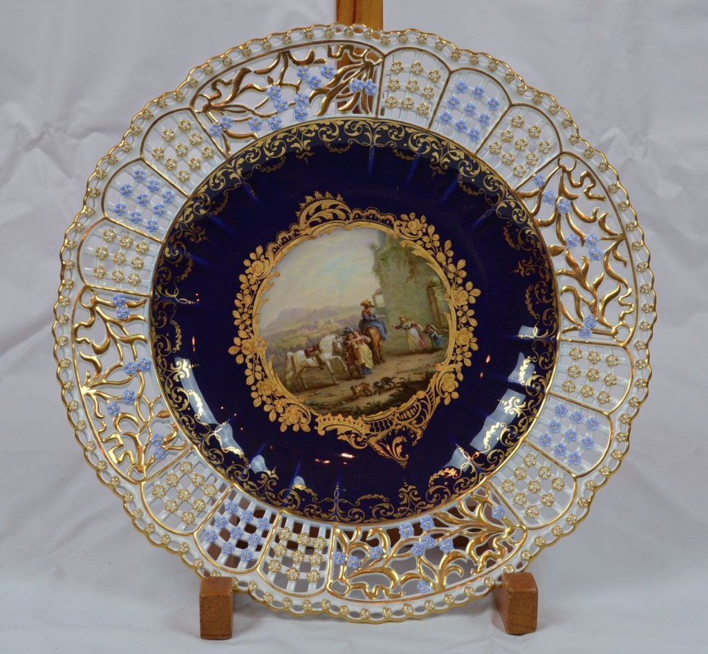 Meissen Cobalt Blue Plate (1 of 9)