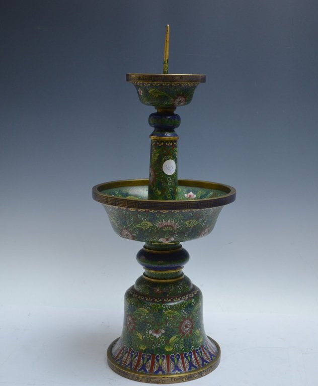 Chinese Cloisonne Candle Holder (1 of 7)
