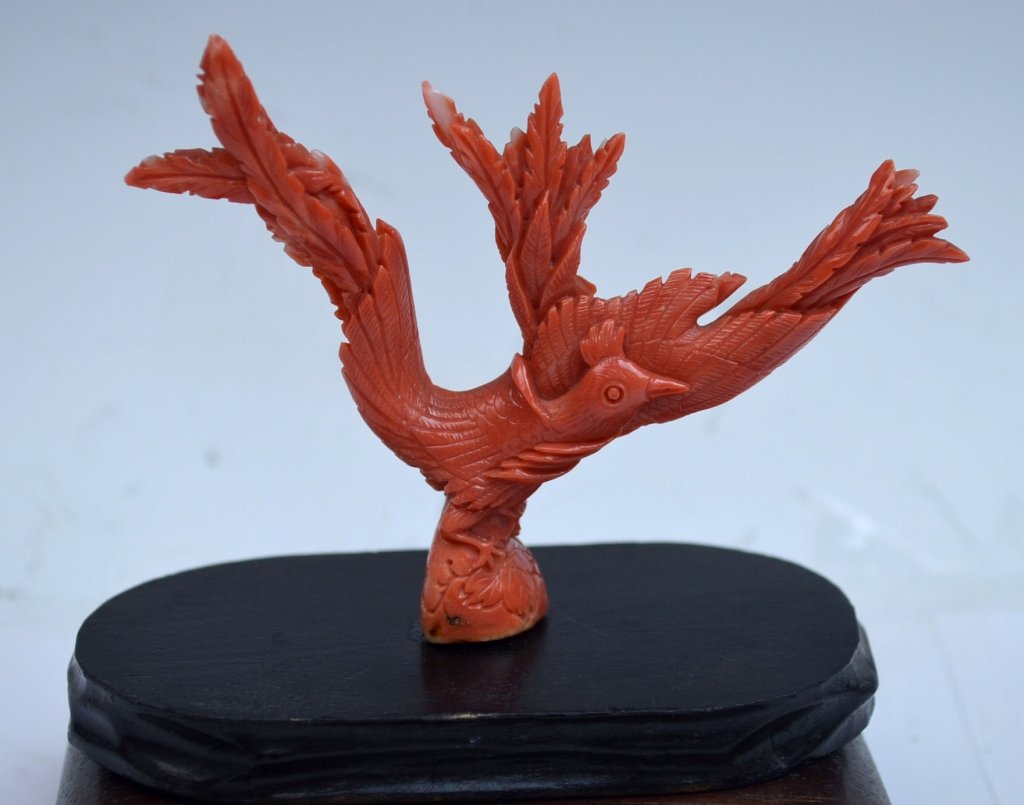 Chinese Coral Figure Bird (1 of 4)