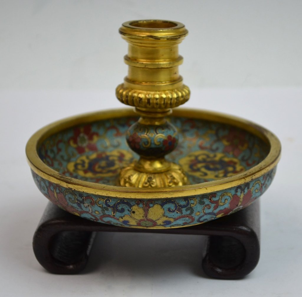 Chinese Cloisonne Candle Stick (1 of 7)