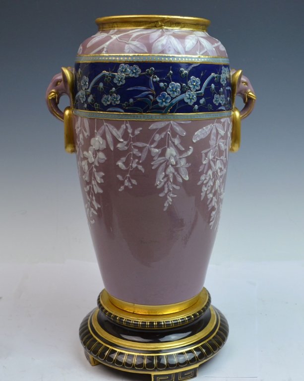 English Porcelain Pate Sur Pate Vase (1 of 7)
