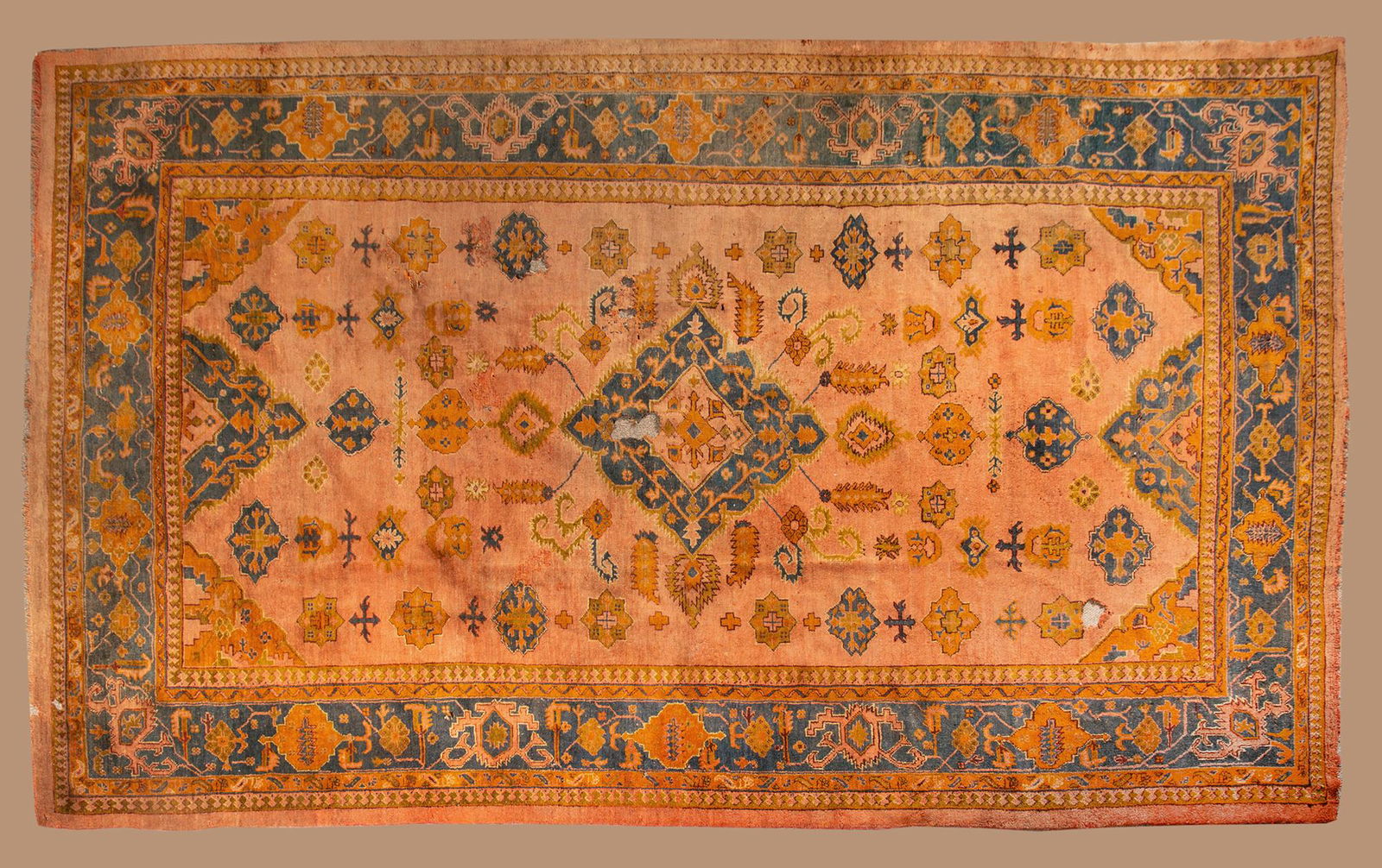 Antique Oushak Room Size Oriental Rug (1 of 16)