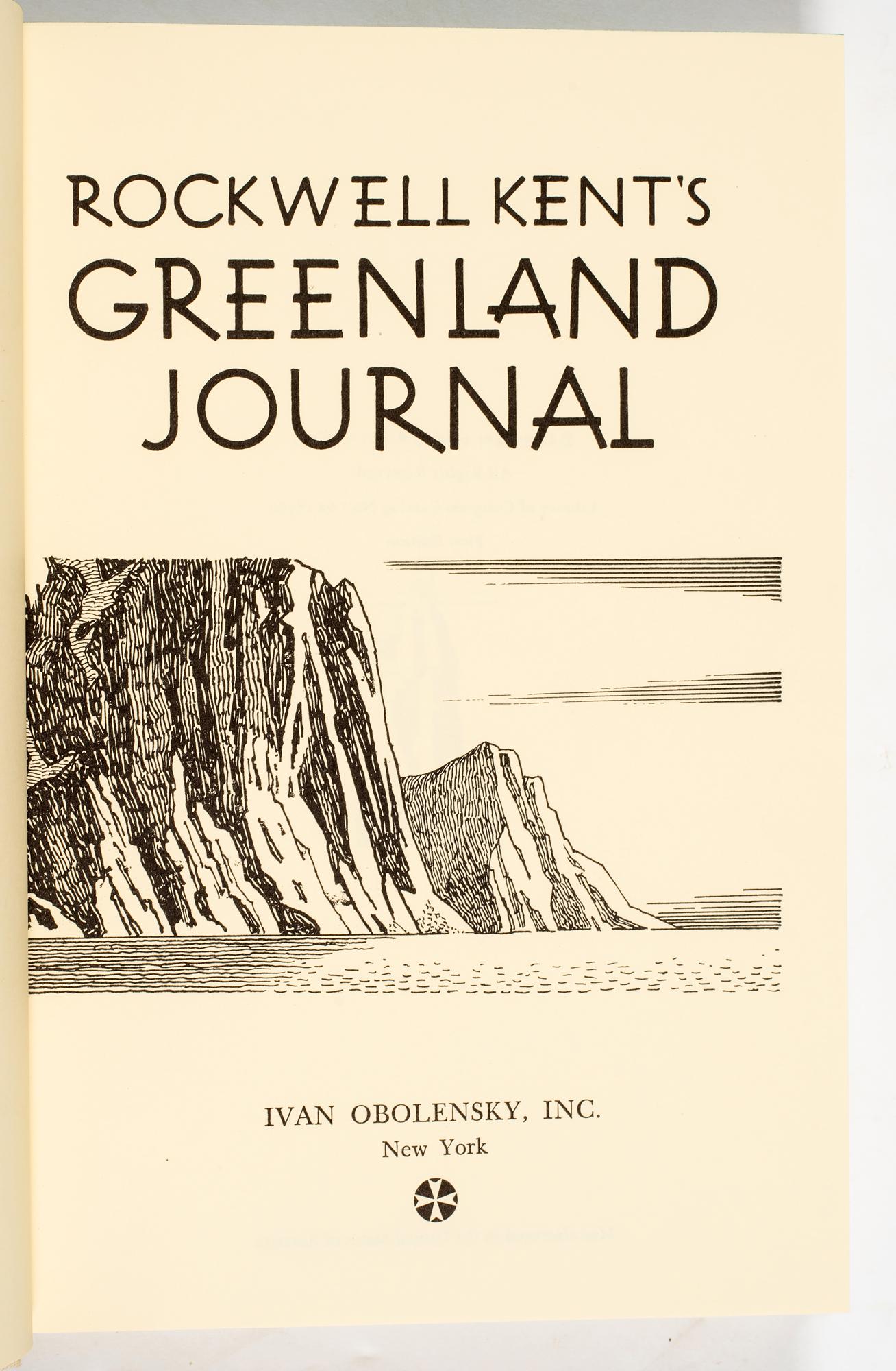 Rockwell Kent's Greenland Journal, Signed (1 of 5)