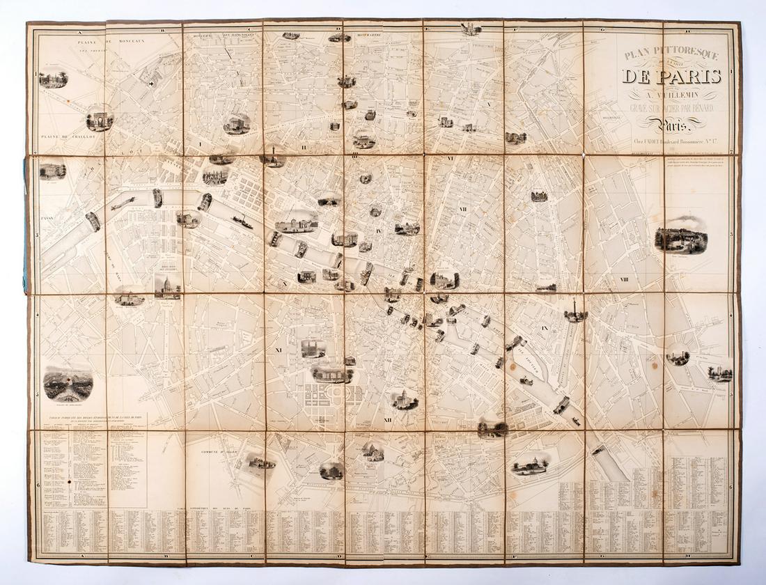 Alexandre Vuillemin, Plan Pittoresque de Paris (1 of 9)