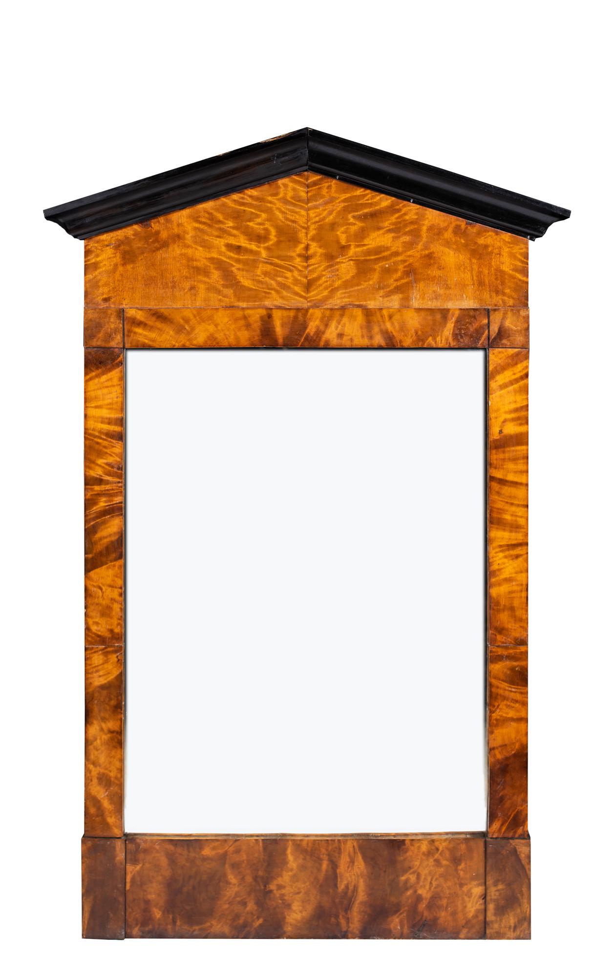 19thC Swedish Biedermeier Curly Birch Mirror (1 of 7)