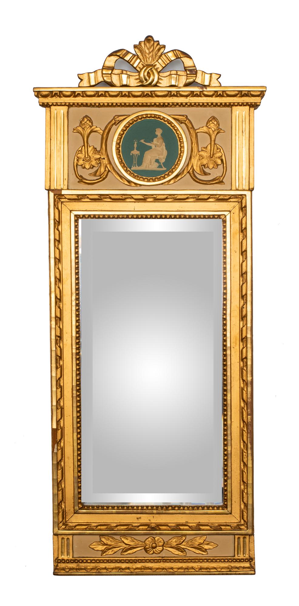 19thC Swedish Gilded Mirror with Classical Influence (1 of 2)