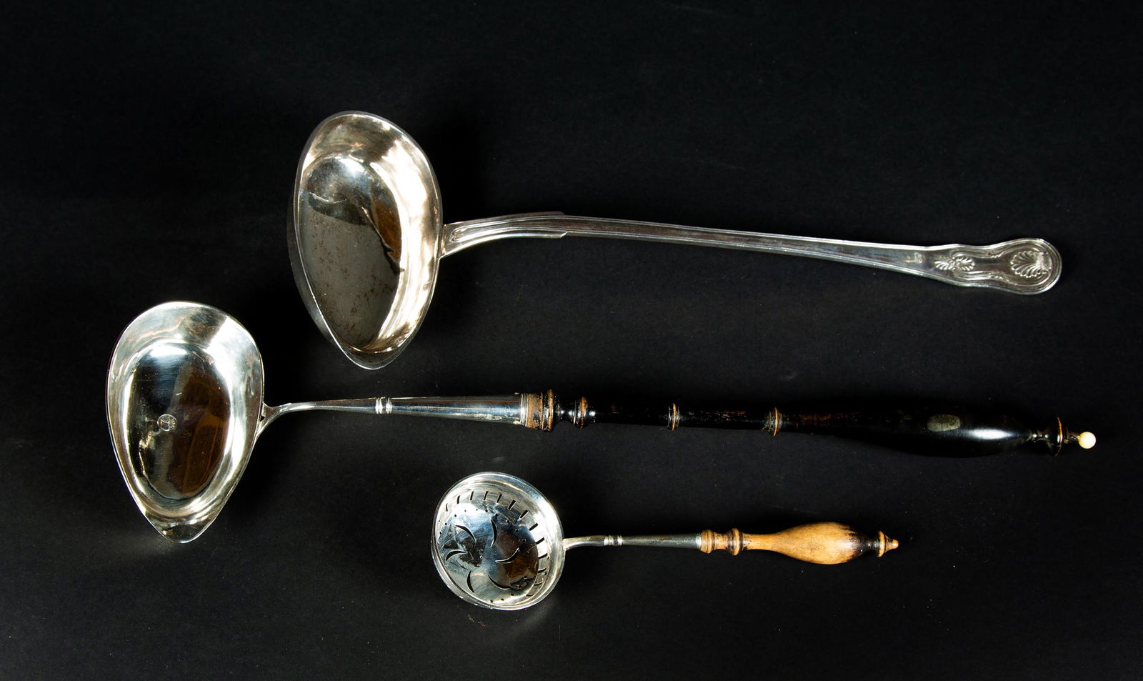 Lot of Three Swedish Sterling Silver Ladles (1 of 6)