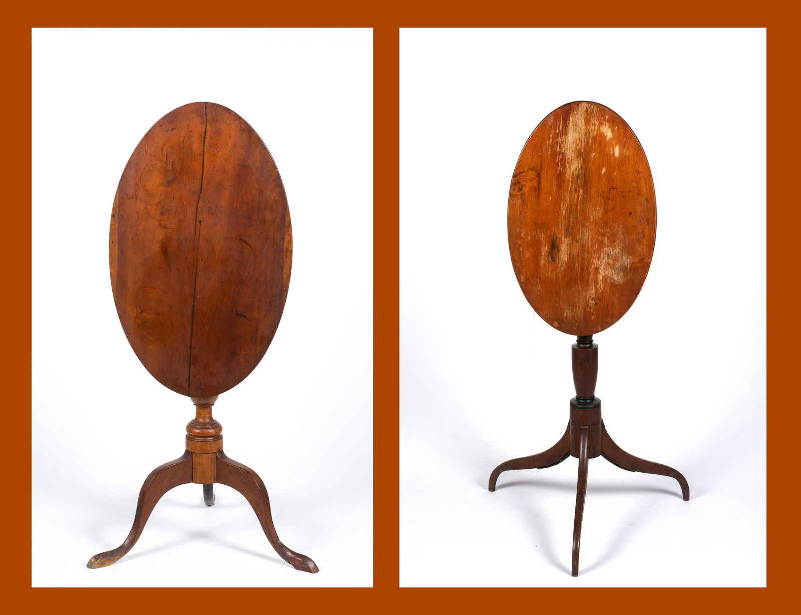 Two American Tip Top First Period Candle Stands (1 of 9)