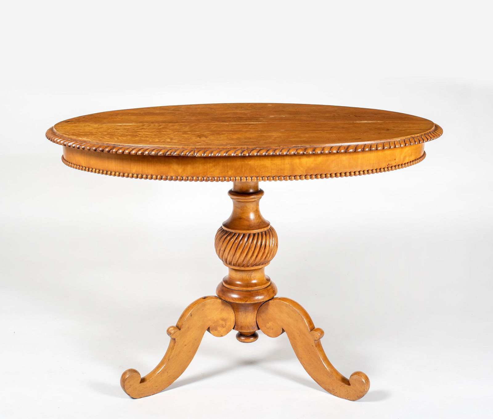 19thC Swedish Biedermeier Oval Center Table (1 of 6)