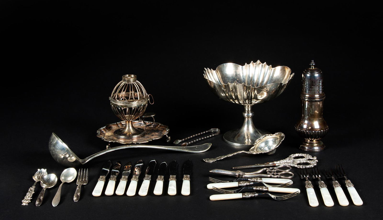 Large Lot of English Silver and Sheffield Silver (1 of 14)