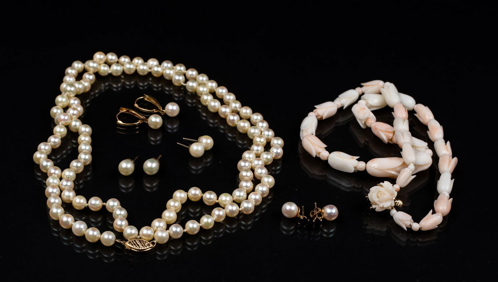 Lot of Pearl and Coral Jewelry (1 of 5)