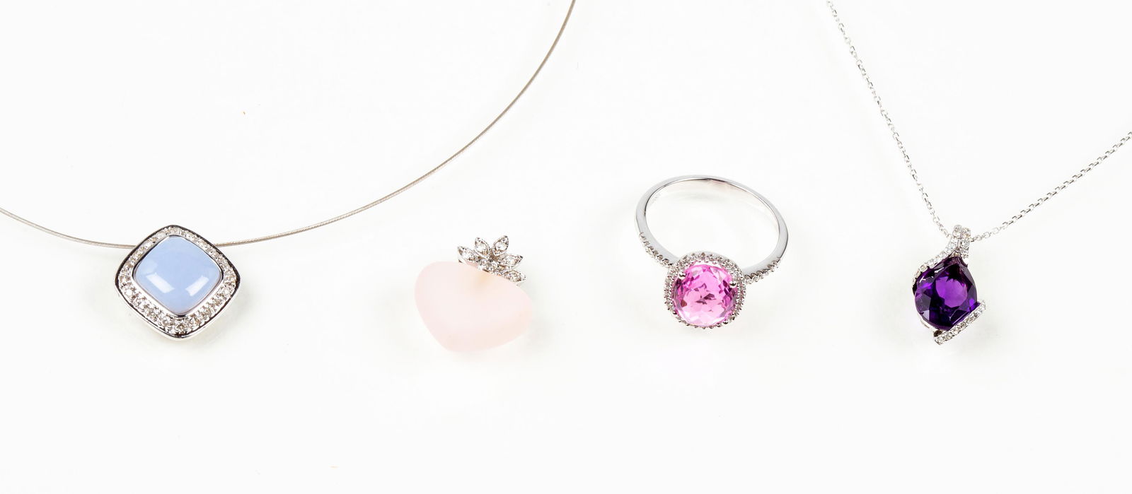 Lot of Four White Gold Pieces of Jewelry (1 of 6)